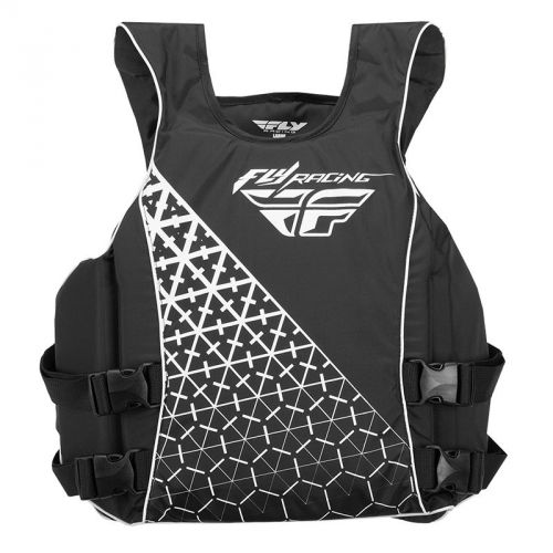 Fly racing pullover life water sport vest-black/white-lg