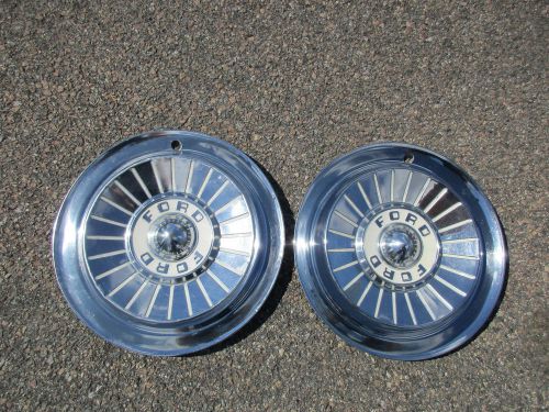 1957 ford 14&#034; hubcaps wheel covers fairlane 500
