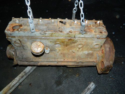 50's  pontiac  straight 8 eight engine motor long block flat head