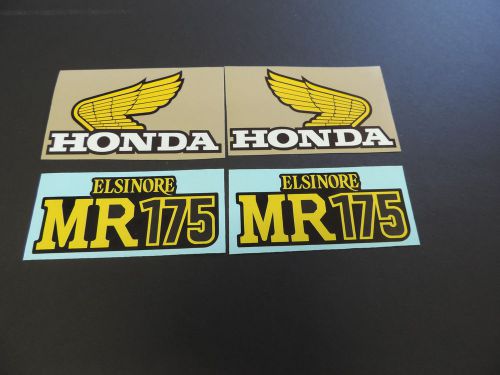 Honda mr175 elsinore gas tank and side panel decals ahrma