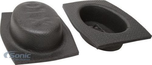 Install bay 4" x 6" shallow foam acoustic car stereo speaker baffles