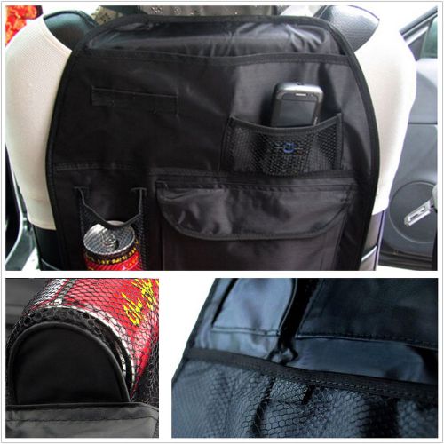 Adjustable suv chair knapsack seat cover pouch convenient tidy storage pockets