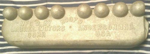 1920&#039;s, laurel motors, robert roof 8, aluminum valve cover. anderson, indiana