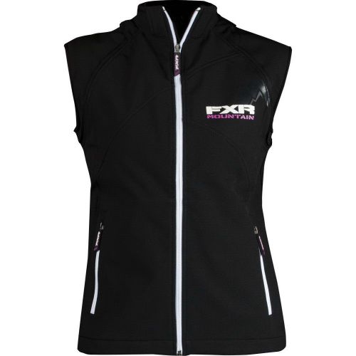 Fxr alpine womens hoodie/vest black/purple