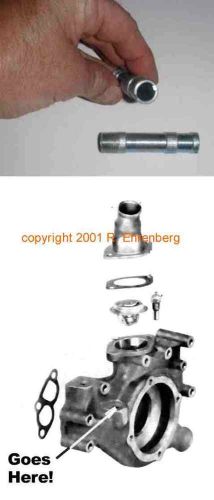 Mopar big-block 383 440 hemi long water pump heater hose nipple plymouth dodge