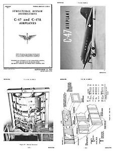 C47 dakota dc3 - structural repair manual on cd