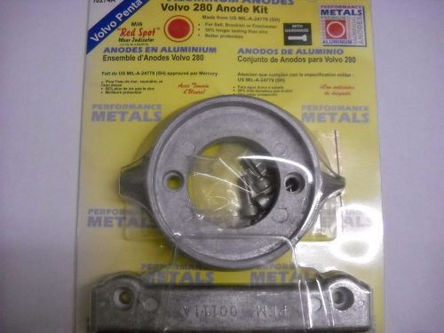 New performance metals pt#prf10274a volvo 280 anode kit for salt or freshwater