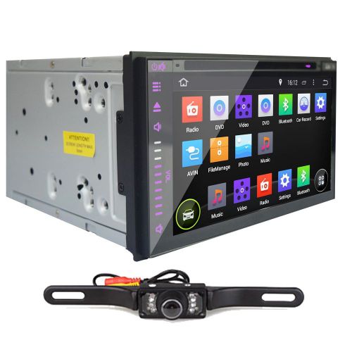 Android 4.4 os 7" 2din car dvd player gps wifi 3g radio 7 color buttons ipod+cam