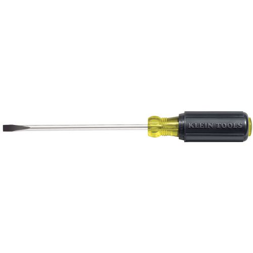Klein tools 1/4&#034; cabinet-tip screwdriver - 6&#034; heavy-duty round-shank -605-6