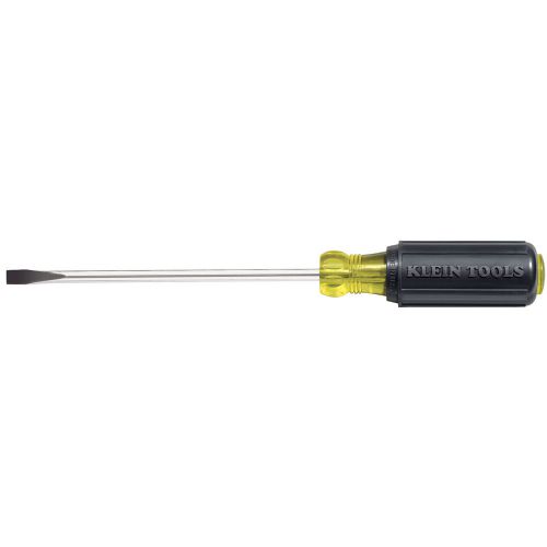 Klein tools 1/4" cabinet-tip screwdriver - 6" heavy-duty round-shank -605-6