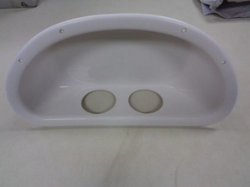 Wellcraft coaming with cup holder white 20 1/2" x 10 1/2" x 5 1/4" marine boat