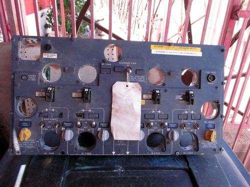 Boeing 747 aircraft control panel empty large commercial panel dc9