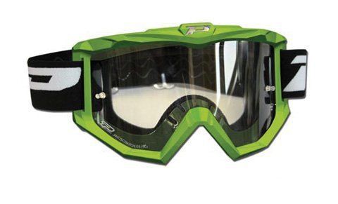Progrip 3201gn race line goggles w/antiscratch lens green