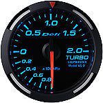 Defi racer gauge 52mm turbo meter df06504 blue