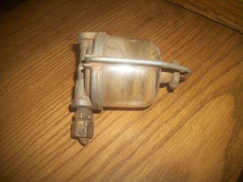 Lot b vintage car / truck glass bowl fuel filter / sediment bowl