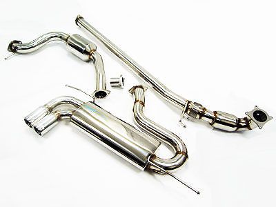 Obx turbo back exhaust system 06-09 audi a3 8p 2.0t fwd with down pipe