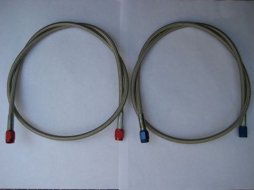 Nos/nitrous/nx/zex/holley/big shot/cheater 3an x 3an x36" blue/red line/hose kit