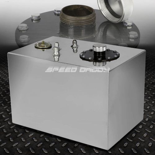 12 gallon/45l top-feed aluminum racing/drift fuel cell gas tank+cap+level sender