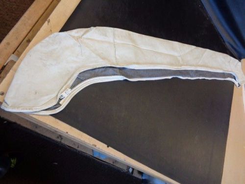 Bimini boot off white with white zipper 76 3/8" x 7 1/4" marine boat