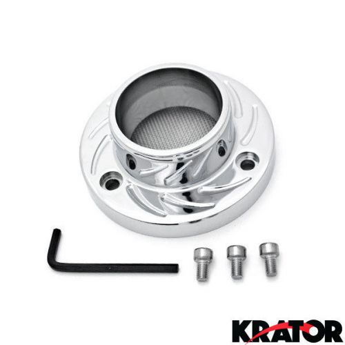 Atv 4 wheeler exhaust tip muffler power polished chrome for kawasaki kfx400