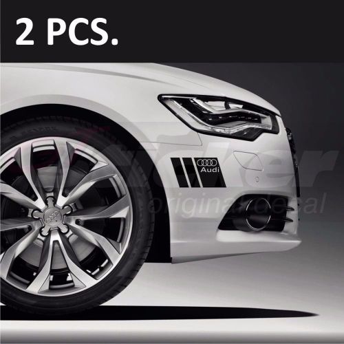 2 pcs. audi a3 a4 a5 a6 a8 s4 s5 s6 rs4 q5 q7 tt s-line decal sticker emblem b