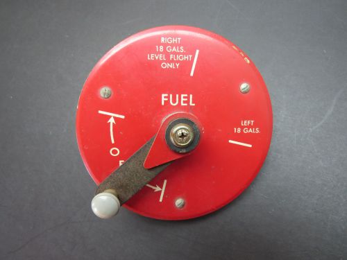 Aircraft left / right / off 18 gal. fuel tank selector