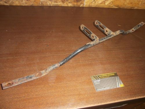 90 91 kawasaki bayou 220 klf220a genuine front steel fender flap stay support