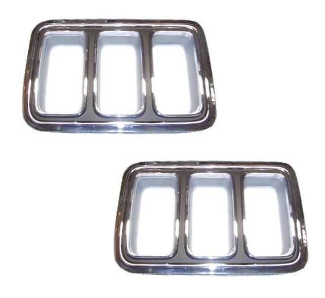 70 mustang tail light bezels, pair
