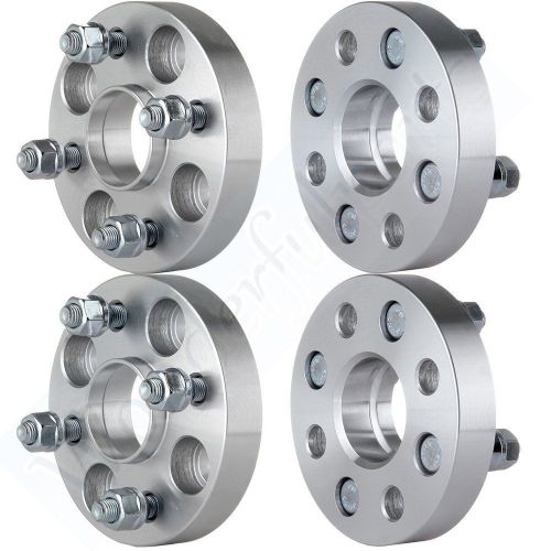 (4) 1&#034; inch 4x100 to 4x100 wheel spacers adapters | 12x1.5 | 25mm | t6 6061