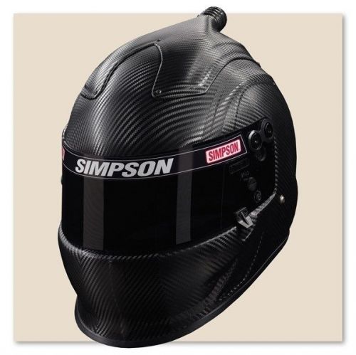 Simpson racing carbon fiber air inforcer vudo helmet sa2015 hans device ready