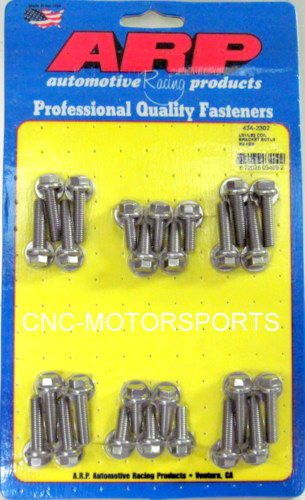 Arp coil bracket bolt kit 434-2302 sb chevy ls series stainless 300 hex head