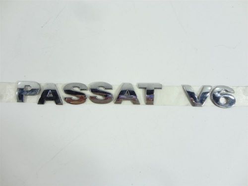 03 passat trunk emblem logo chrome v6 name badge oem