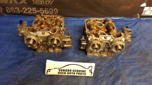 08-14 2008-2014 subaru wrx sti w25 cylinder heads lh/rh pair ej257 dual avcs oem
