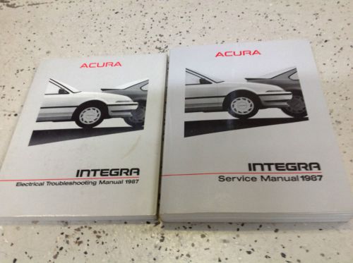 1987 acura integra service shop repair workshop manual set w electrical book oem