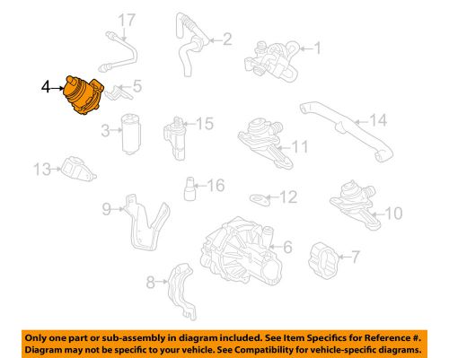 Mercedes mercedes-benz oem 00-03 e320 3.2l-v6-egr valve 0004766732