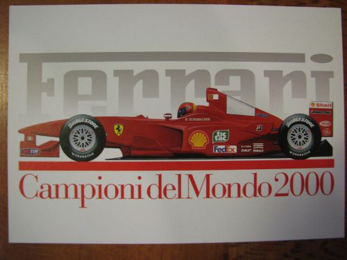 Ferrari postcard campionidelmondo2000~print#1634/00