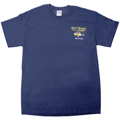 Apparel t-shirt blue "wild horses out in the barn" xx-large