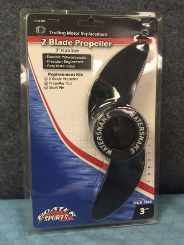Boater sports / watersnake 2 blade 3&#034; hub polycarbonate propeller # 52683