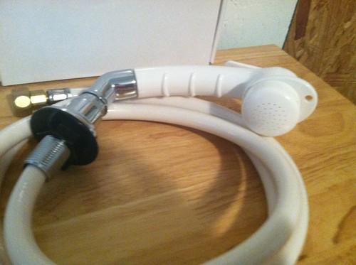 Shurflo Universal Small Sprayer W/elbow Hand Held Pull Out Spray White , US $48.00, image 2