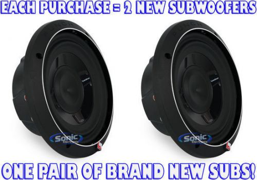 2) rockford fosgate p3sd4-8 150w rms 8" punch p3 shallow dual 4 ohm subwoofers