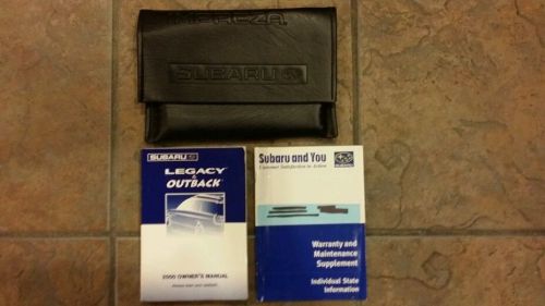 00 2000 subaru legacy &amp; outback/legacy owners manuals