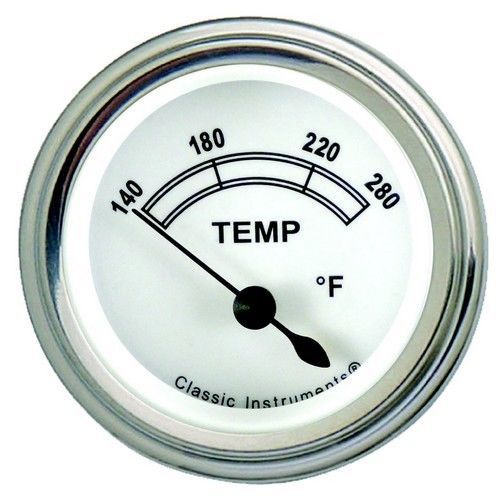 Classic instruments cw26src engine temp 280f - classic white - stainless radial