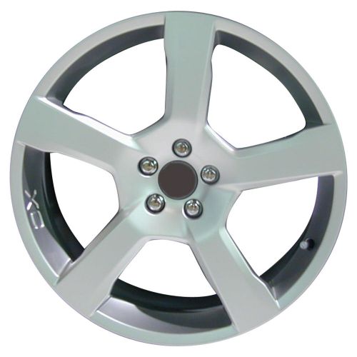 Oem reman 20x8 alloy wheel, rim bright silver metallic full face painted - 70367