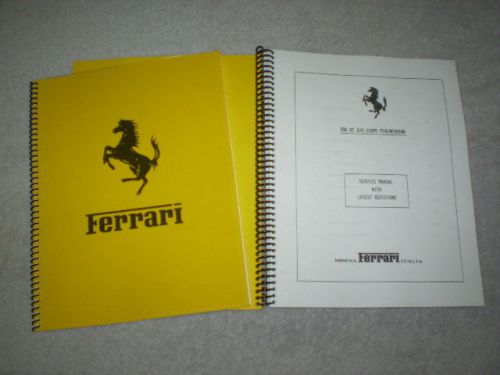 Ferrari 330gt workshop manual literature gtc 2+2 rare