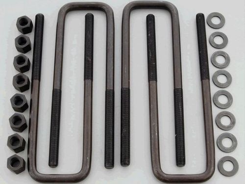 Rear u-bolt kit - set of 4 fits chevy/gmc various models trucks suv (1988-1998)
