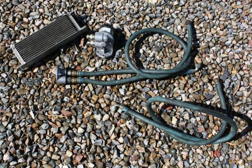 Mocal oil filter relocation &amp; oil cooler set