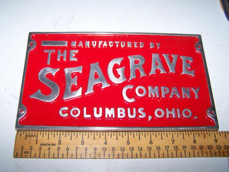 The seagrave company  columbus ohio  car club plaque