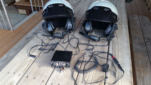 Ultralight aircraft helmets with intercom