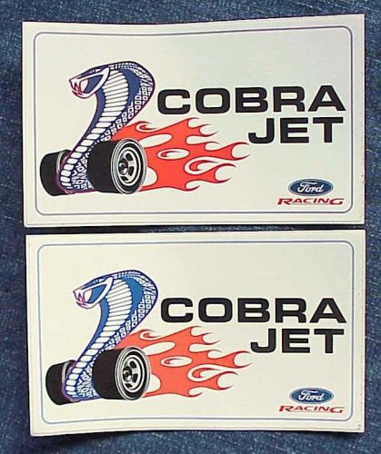 Ford racing mustang cobra jet stickers motorsports