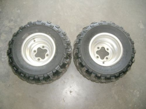 02 honda 400ex rear tires wheels rims 20x10r9 dunlop kt335 12361
